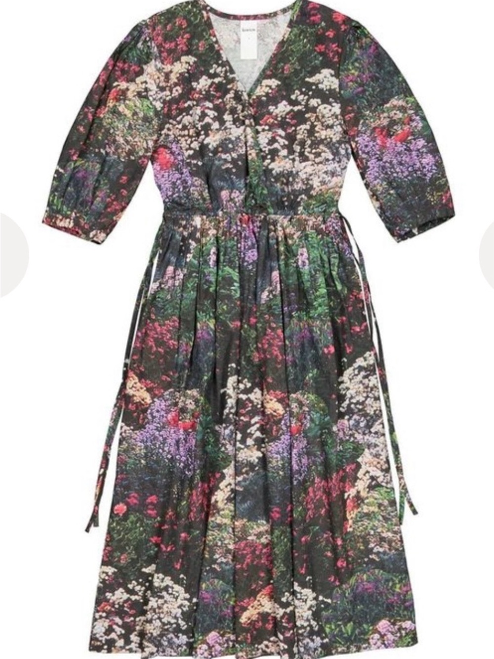 Kowtow Fleur dress in Garden Book print, size M
